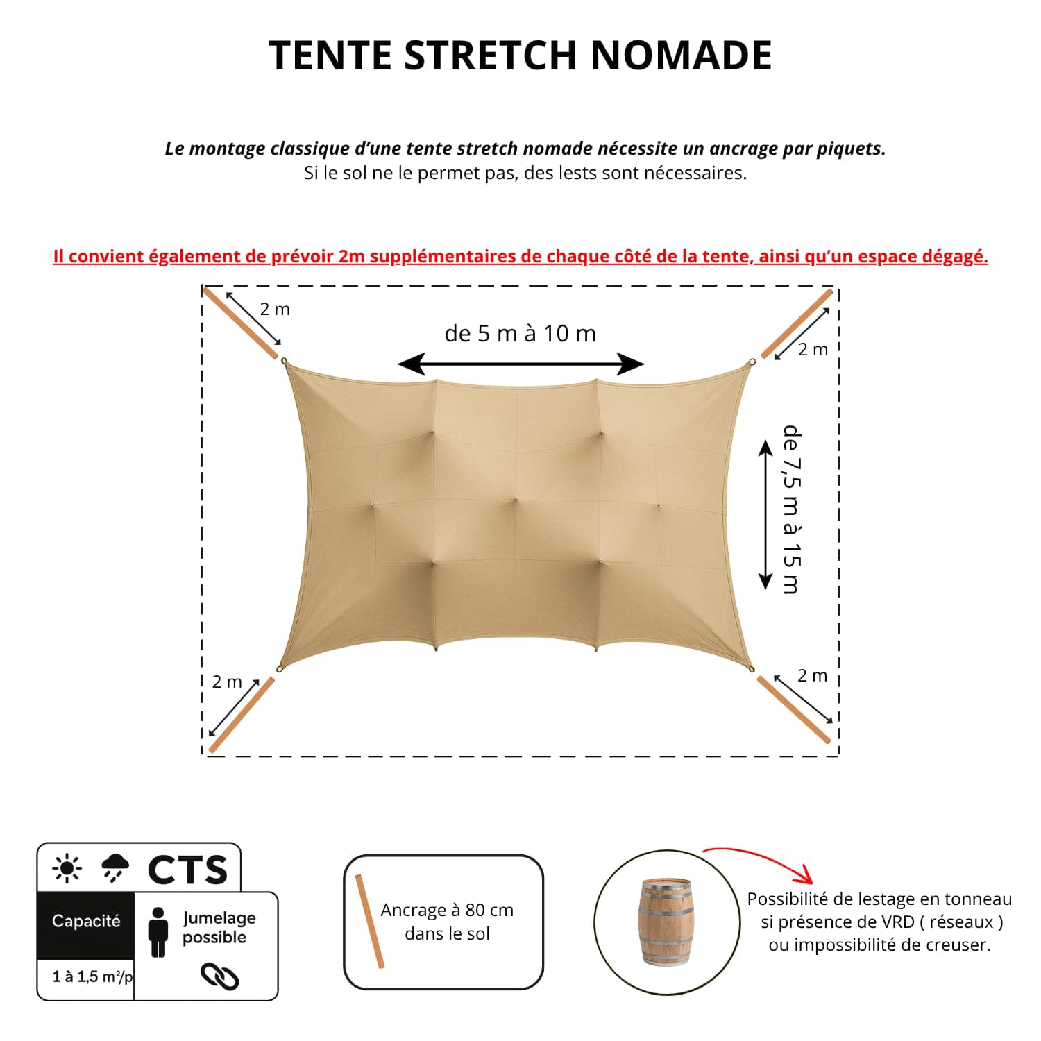 Tente stretch nomade 300 m2 (vue 4)