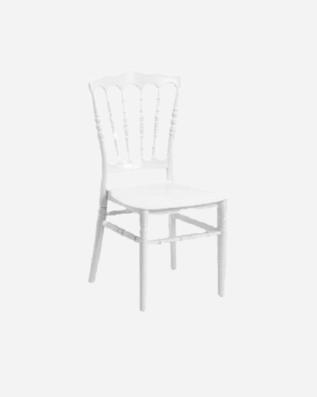 Chaise Napoléon Blanche — Riviera Loc Events